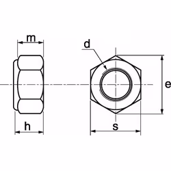 Acton - Ecrou hexagonal indessérable - Inox A2 M8 - Boîte de 50