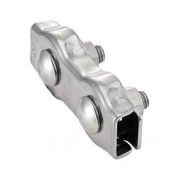 Acton - Serre câble plat double - Inox A4 ØCâble 4mm - Boîte de 10