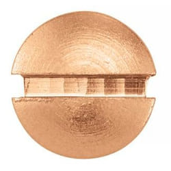 Acton - Vis à bois tête fraisée bombée fendue - Laiton 3x12 mm - Boîte de 100