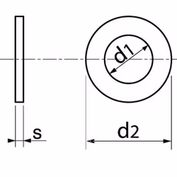 Acton - Rondelle plate - Nylon 6.6 Ø4 mm - Boîte de 200