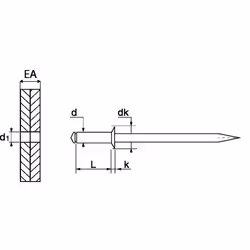 ACTON 627223X8, Acier inoxydable, 4000 pièce(s)