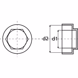 Acton - Capuchon plastique (Vis Diam.6,3) - Polyéthylène Beige - Boîte de 250