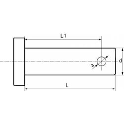 Acton - Axe / Goupille percée - Inox A4 6x15 mm - Boîte de 10
