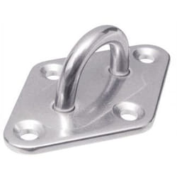 Acton - Lot de 5) Pontet sur platine diamant embouti et soudé - Inox A2 Ø5 mm