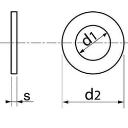 Acton - Rondelle plate - Nylon 6.6 Ø20 mm - Boîte de 25