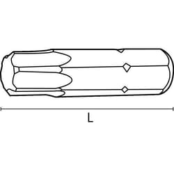 Acton - Embout de vissage six lobes - Acier 6/25 - Boîte de 10