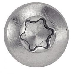 Vis autoperceuses tête cylindrique six lobes - Acier Zn 4,8x60 mm - Boîte de 250