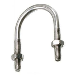 Acton - Etrier fileté zingué 49 pour tube iso avec écrous boîte de 10 3375049 - Noir