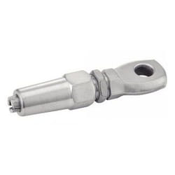 Embout à œil - Sertissage manuel - Inox A4 ØCâble 3mm x L58mm