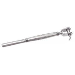 Acton - Lot de 5) Ridoir à chapes fixes soudées + Embout à sertir - Petit modèle - Inox A4 ØCâble 6mm