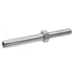 Acton - Embout fileté à sertir - Pas à gauche - Petit modèle - Inox A4 ØCâble 8mm - Boîte de 5