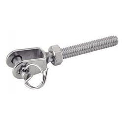 Acton - Lot de 5) Embout fileté à chape soudée - Pas à droite - Petit modèle - Inox A4 ØFiletage 8mm x L65mm
