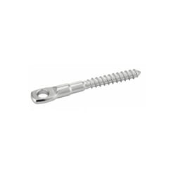 Acton - Lot de 5) Vis à œil - Filetage bois - Inox A4 ØFiletage 6mm x L66mm