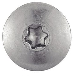 Acton - Vis de facade tête cylindrique extra large six lobes - Inox A2 4,8x38 mm - Gris Anthracite mm - Boîte de 100