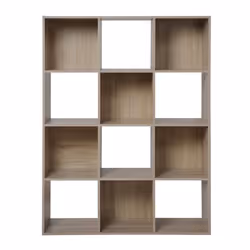 COMPO Meuble de rangement 12 cases - Bois clair - Contemporain - L92 cm