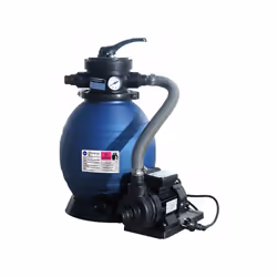 Description générale Filtration à sable pour piscine jusqu'à 16m³, conçue pour assurer une eau claire et propre grâce à un sy ...