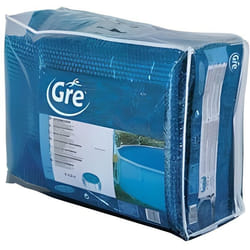 Bâche été piscine - GRE - Ovale - 610 x 370 cm - 267 µ - Protection et chauffage de leau