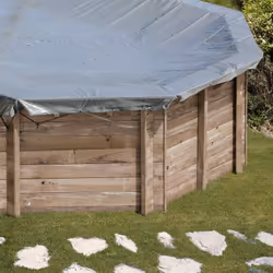Gre 787058, Bâche de piscine, Gris, PVC, 3,35 m
