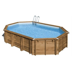 Piscine bois Avocado 6,56 x 4,56 x 1,31 m - Gré