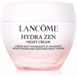Réveillez-vous avec une peau reposée, éclairée et lisse. La crème de nuit apaisante Lancôme Hydra Zen nourrit parfaitement vo ...