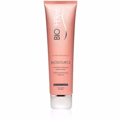 Les peaux sensibles et sèches méritent un démaquillage en douceur. Le nettoyant moussant adoucissant Biosource de Biotherm se transforme en une mousse soyeuse au contact de l’eau. Il élimine le maquillage et toutes les impuretés en nettoyant et tonifiant la peau en douceur. Il procure également une hydratation intense