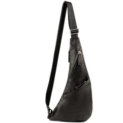 Lancaster - Sac body - Soft Vintage Homme - Noir - Cuir de vachette pleine fleur