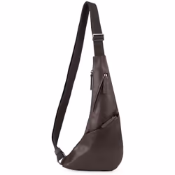 Lancaster - Sac body - Soft Vintage Homme - Marron - Cuir de vachette pleine fleur