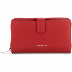 Lancaster - Compagnon dos à dos - Smooth - Rouge - Refente de cuir de vachette lisse