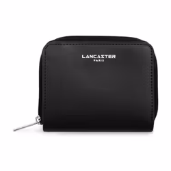 Lancaster - Portefeuille dos à dos - Smooth - Noir - Refente de cuir de vachette lisse
