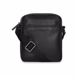 Lancaster - Mini sacoche - Soft Vintage Homme - Noir - Cuir de vachette pleine fleur