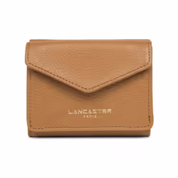 Lancaster - Mini portefeuille dos à dos - Dune - Camel - Cuir de vachette grainé