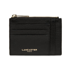 Lancaster - Porte-cartes - Dune - Noir - Cuir de vachette grainé