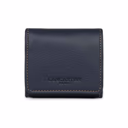 Lancaster - Porte-monnaie - Soft Vintage Homme - Bleu - Fonce - Camel - Cuir de vachette pleine fleur