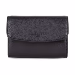 Lancaster - Portefeuille - Foulonné PM - Noir - Cuir de vachette grainé