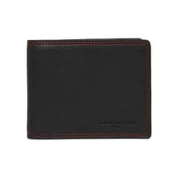 Lancaster - Porte-cartes - Soft Vintage Homme - Noir - Rouge - Cuir de vachette pleine fleur