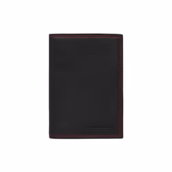 Lancaster - Grand portefeuille - Soft Vintage Homme - Noir - Rouge - Cuir de vachette pleine fleur