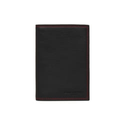 Lancaster - Grand portefeuille - Soft Vintage Homme - Noir - Rouge - Cuir de vachette pleine fleur