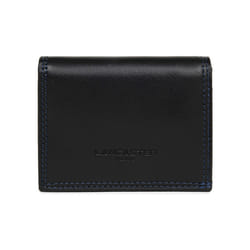 Lancaster - Porte-monnaie - Soft Vintage Homme - Noir - Bleu - Cuir de vachette pleine fleur