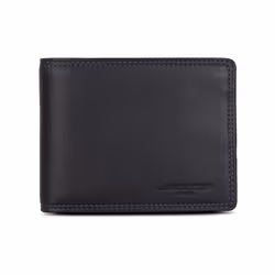 Lancaster - Porte-cartes - Soft Vintage Homme - Noir - Bleu - Cuir de vachette pleine fleur