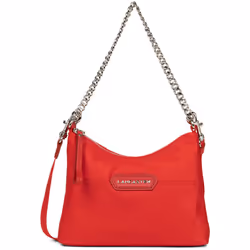 Lancaster - Mini sac hobo - Basic Premium - Rouge - Nylon/Polyamide