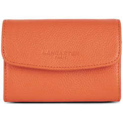 Lancaster - Portefeuille - Foulonné PM - Orange - Cuir de vachette grainé