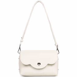 Lancaster - Sac trotteur - Pur & Element City - Ecru - In - Champagne - Refente de cuir de vachette lisse