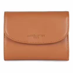 Lancaster - Portefeuille dos à dos - Paris PM - Camel - Cuir de vachette lisse
