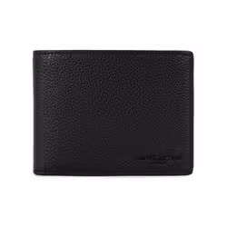 Lancaster - Grand porte-cartes - Milano Gentlemen - Noir - Cuir de vachette grainé