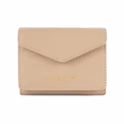 Lancaster - Mini portefeuille dos à dos - Dune - Beige foncé - Cuir de vachette grainé