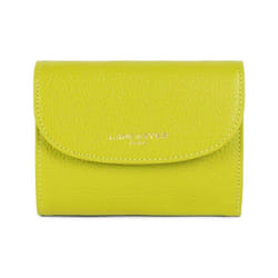 Lancaster - Pochette smartphone - Dune - Céleri - Cuir de vachette grainé