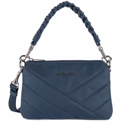 Lancaster - Petit pochette - Canvas Matelassé - Bleu foncé - Toile de coton cirée