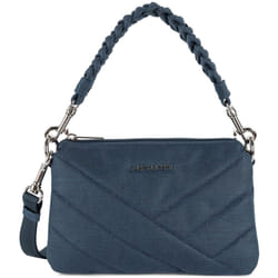 Lancaster - Petit pochette - Canvas Matelassé - Bleu foncé - Toile de coton cirée