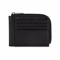 Lancaster - Porte-cartes - Soft Vintage Homme - Noir - Cuir de vachette pleine fleur