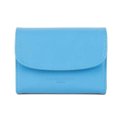 Lancaster - Portefeuille - Paris PM - Bleu atoll - Cuir de vachette lisse